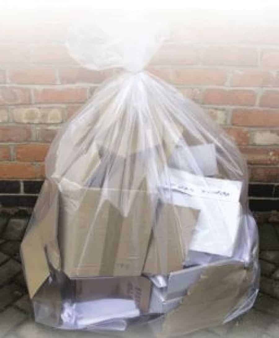 Clear Bin Bag Refuse Sacks