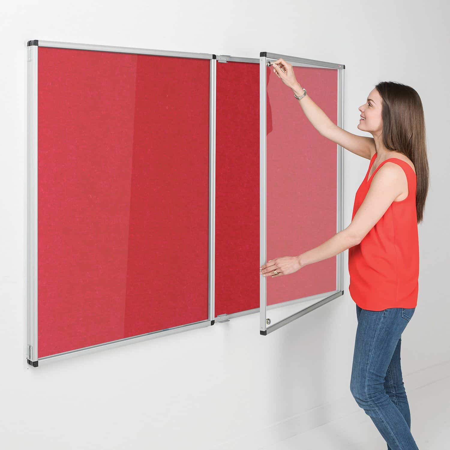 Side Hinged Tamperproof Lockable EcoColour Noticeboards