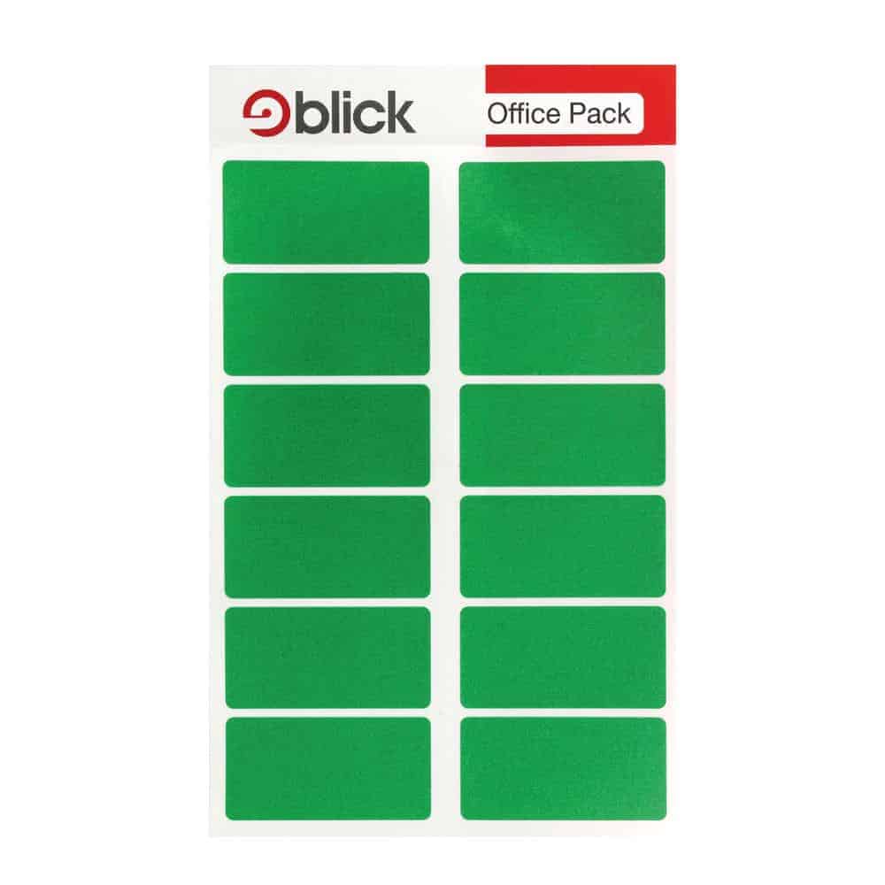 Blick Rectangular Coloured Labels- Pk320