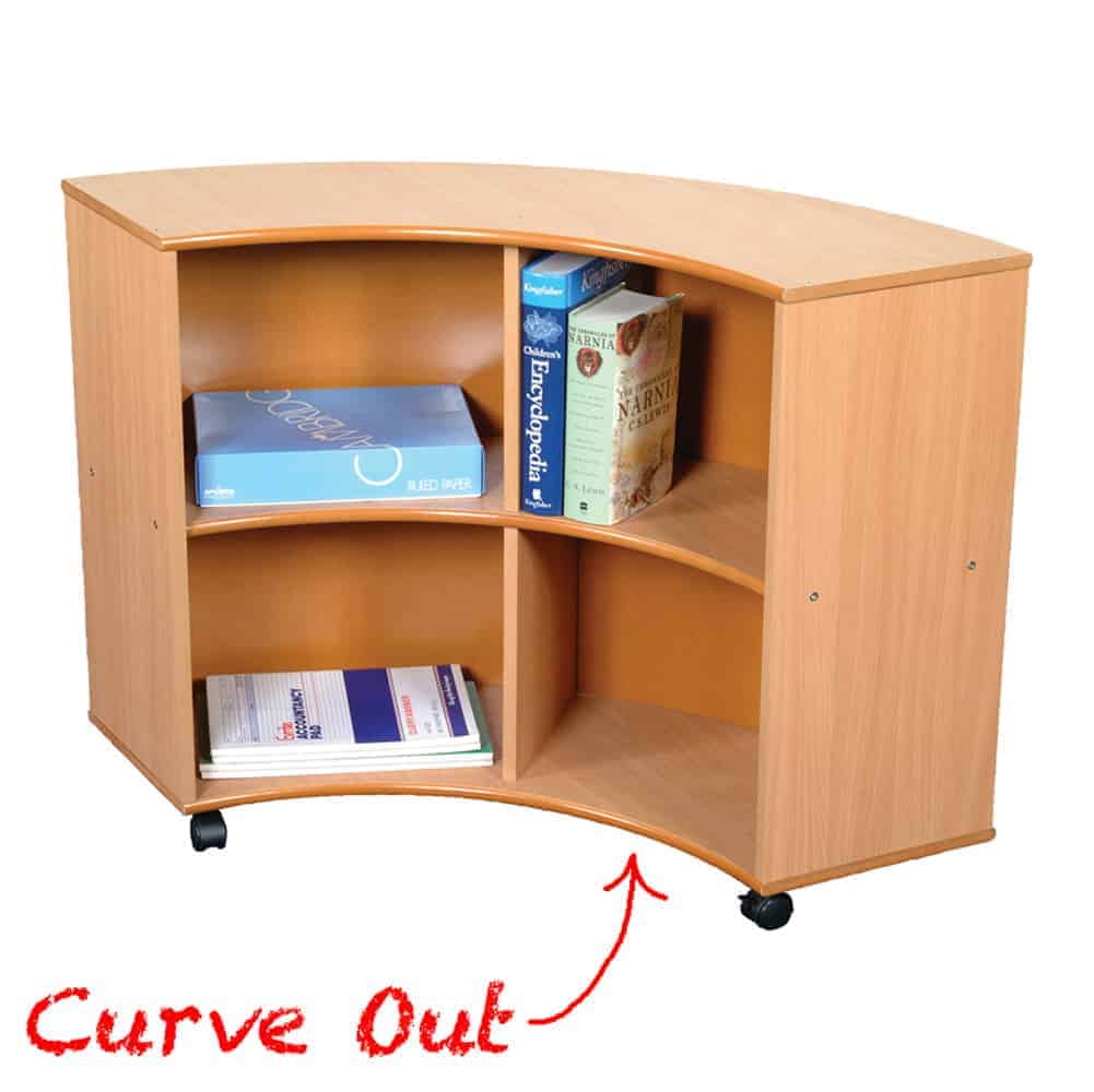 Quarter Round Storage Unit Beech