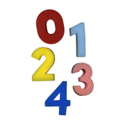 Foam Number Shapes H6 x D2.5cm Assorted - Pk10