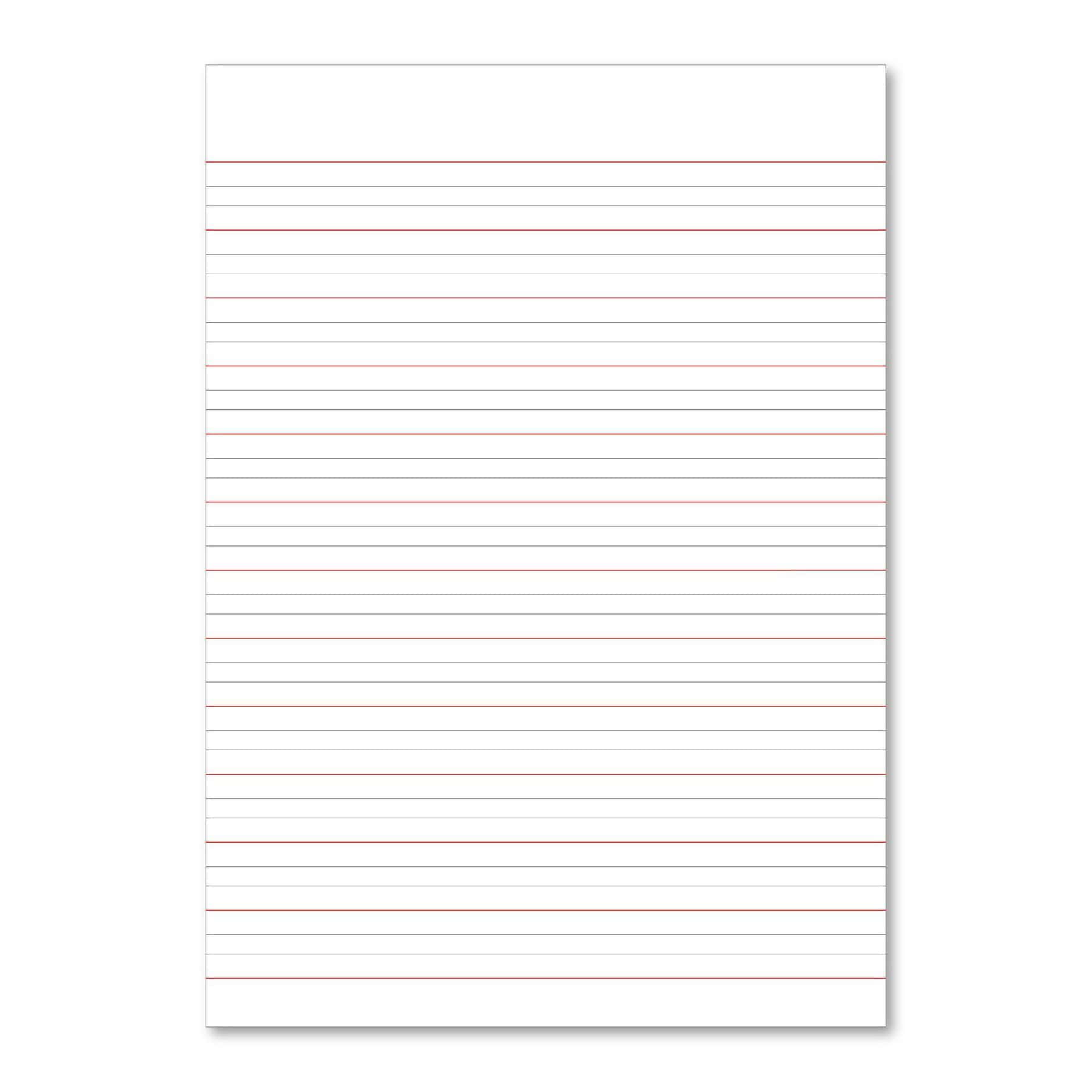 Overprinted Oxford Exercise Books A4 80 Page Handwriting Lines 6,4,6mm Bright Red Cover - Pk50