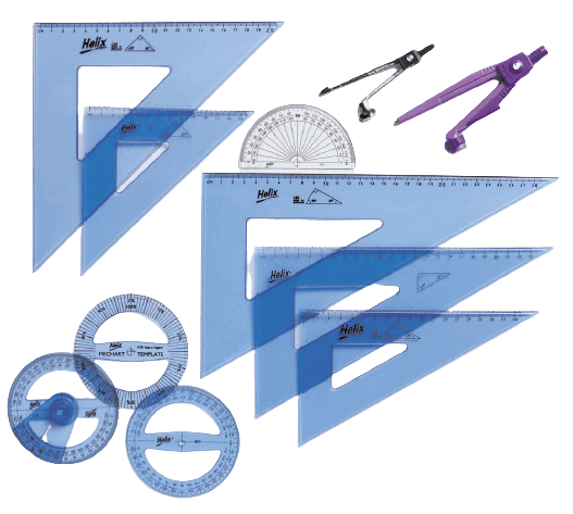 Helix Maths Instruments - Protractors 100mm 360° - Pk50