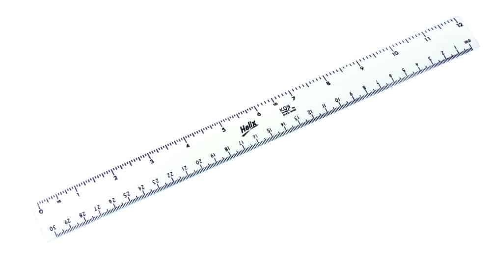 White Rulers 30cm/12