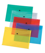 A5 Polyprop Document Wallets - Pk12