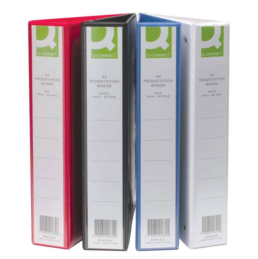 A4 Presentation Ring Binders - Pk10
