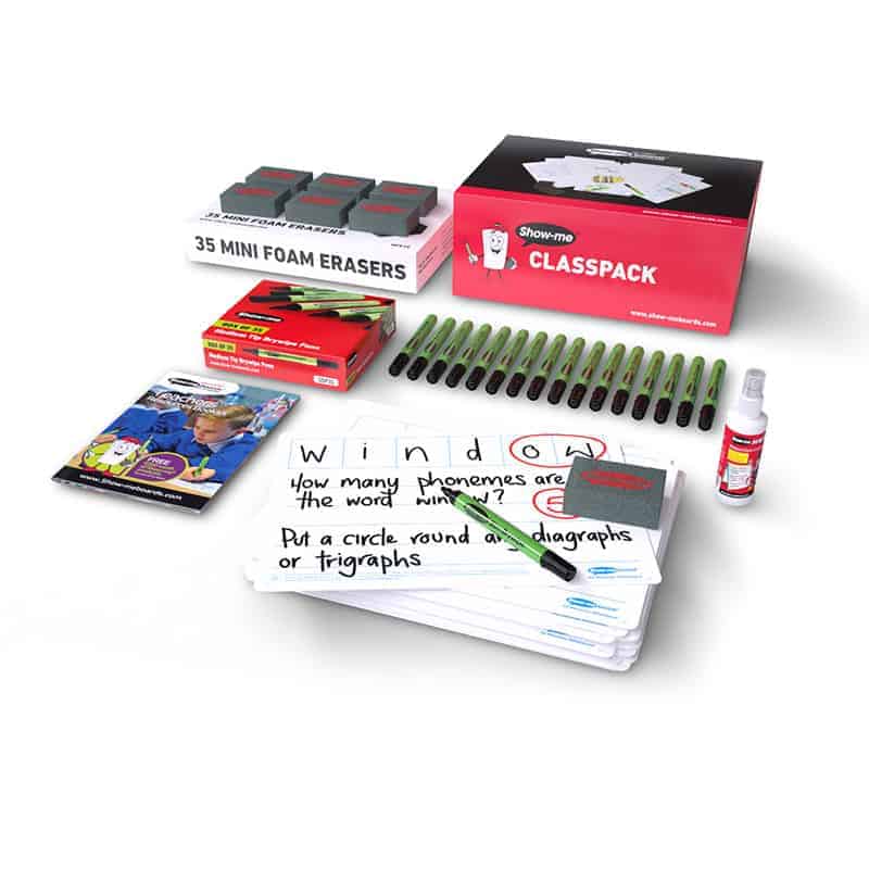 A4 Show-Me Phoneme Frame Drywipe Board Set