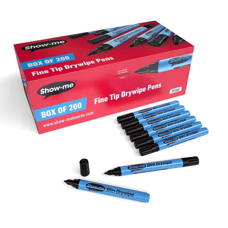 Show-me Children's Drywipe Pens - Black
