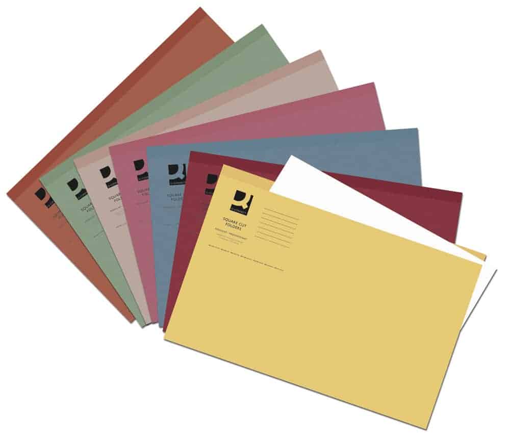 Square Cut Folders - Pk100