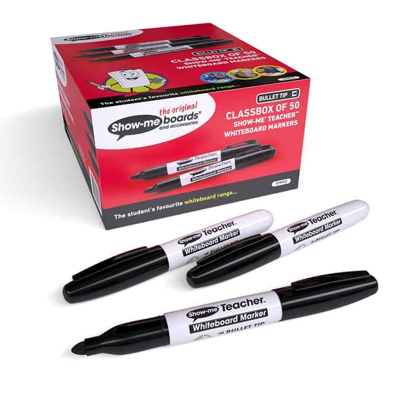 Show-Me Teacher Whiteboard Markers - Black
