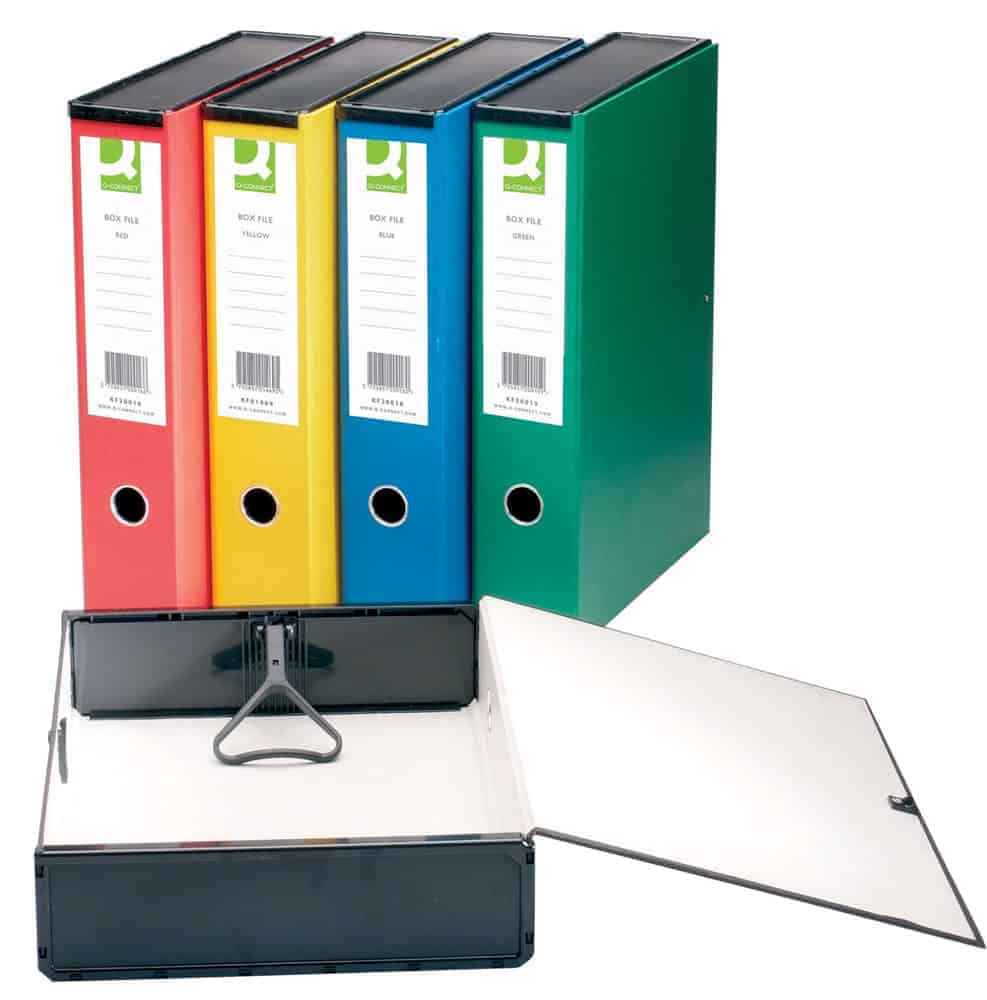 Traditional Box Files Mottled Grey - Pk10