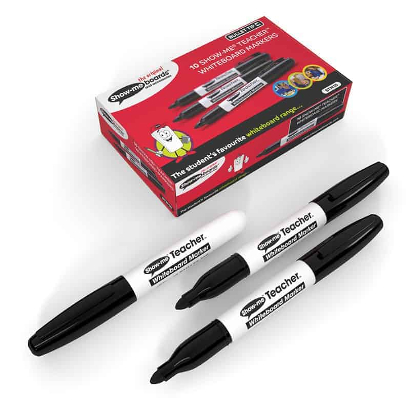 Show-Me Teacher Whiteboard Markers - Black