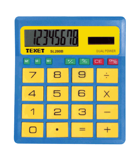 Texet SL200 8 Digit Calculator