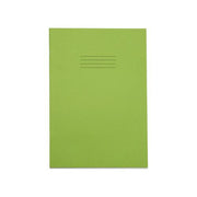 Classic Exercise Books A4 64 Page Top Blank/Bottom 15mm Ruled, Light Green - Pk50